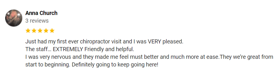 Chiropractic Hickory NC Anna Testimonial