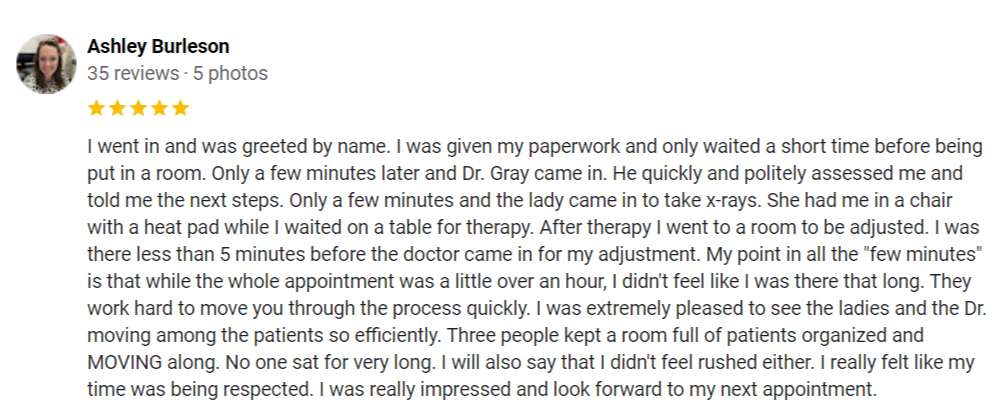 Chiropractic Hickory NC Ashley Burleson Testimonial